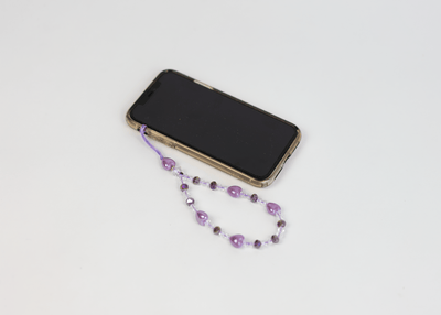 Purple Hearts Phone Chain